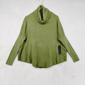 NEW Cyrus Women's Green Cowl Neck Long Sleeve Sweater P6594